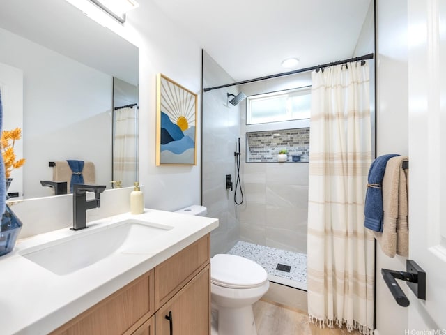 1129 Ala Aloalo St, Honolulu, HI 96818 - full bathroom featuring vanity, toilet, and tiled shower