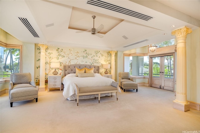 4504 Kahala Ave, Honolulu, HI 96816 - bedroom featuring carpet flooring, multiple windows, and access to exterior