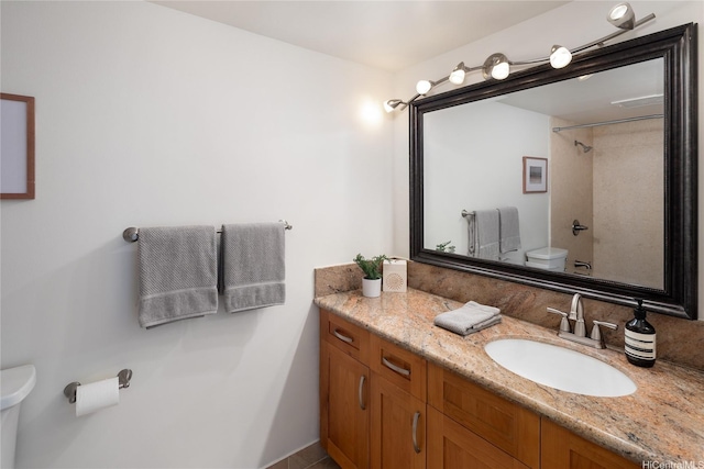 3138 Waialae Ave Unit 918, Honolulu, HI 96816 - bathroom with toilet, vanity, and a shower