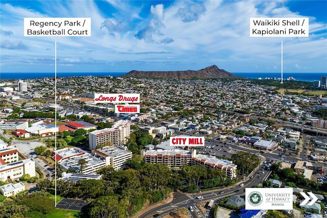 3138 Waialae Ave Unit 918, Honolulu, HI 96816 - view of urban area featuring a water and mountain view