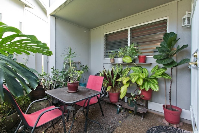 view of balcony