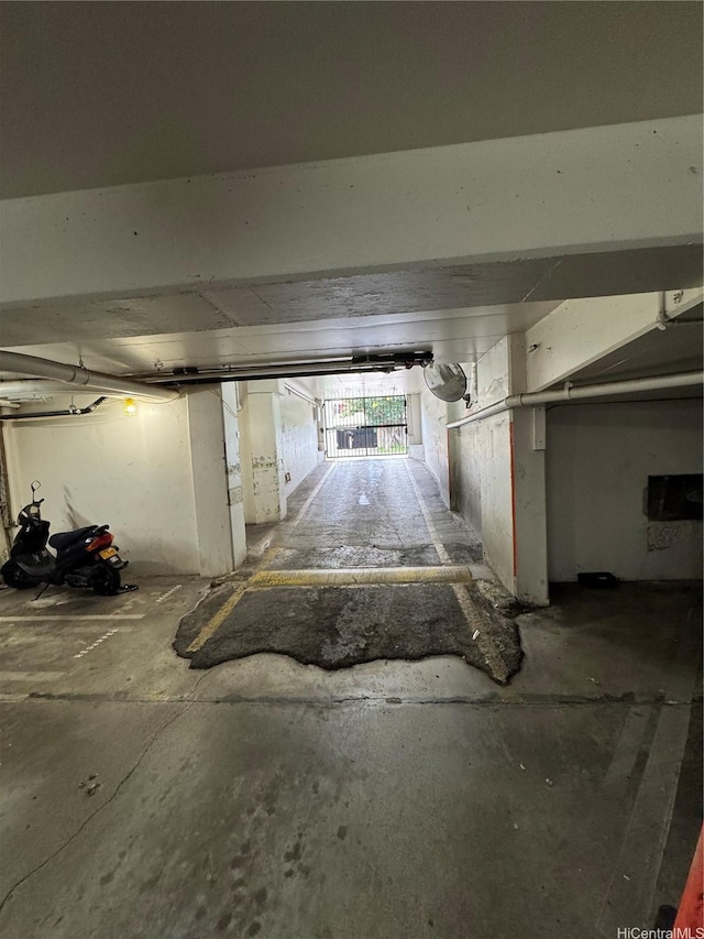 view of parking deck