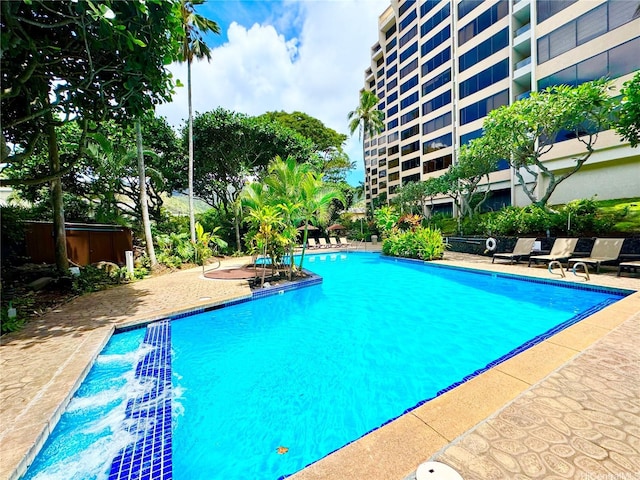 555 Hahaione St Unit 10F, Honolulu, HI 96825 - pool featuring a patio