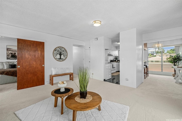 3350 Sierra Dr Unit 601, Honolulu, HI 96816 - interior space with a chandelier and a textured ceiling