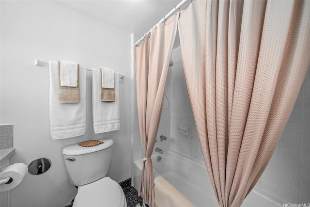 3350 Sierra Dr Unit 601, Honolulu, HI 96816 - full bathroom featuring toilet and shower / bathtub combination with curtain