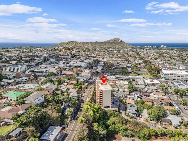 3350 Sierra Dr Unit 601, Honolulu, HI 96816 - birds eye view of property with a water and mountain view