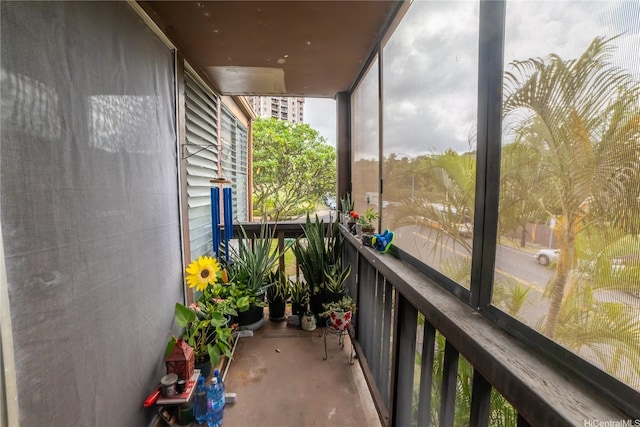 view of balcony