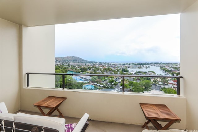 6770 Hawaii Kai Dr Unit 905, Honolulu, HI 96825 - balcony with a water and mountain view