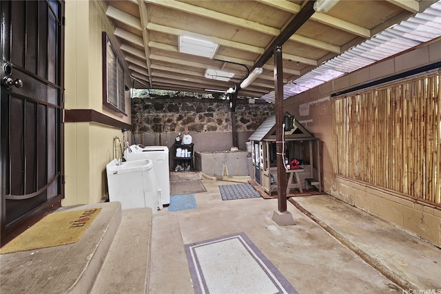 1671 Mahani Loop, Honolulu, HI 96819 - view of patio / terrace featuring washer / clothes dryer