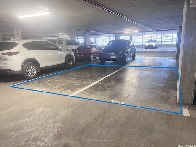 view of parking deck
