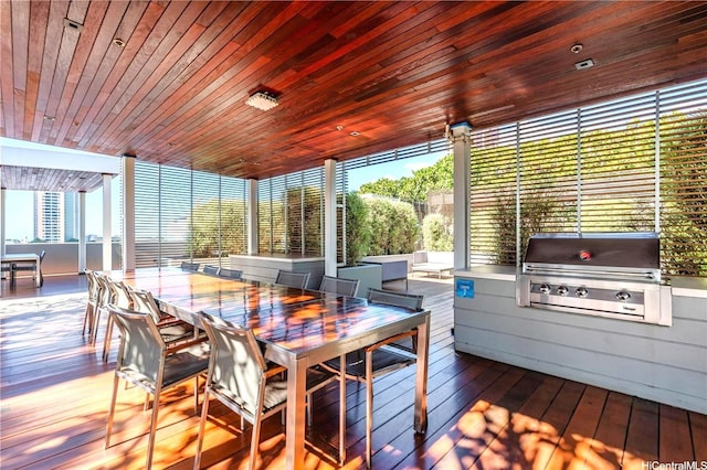 view of sunroom