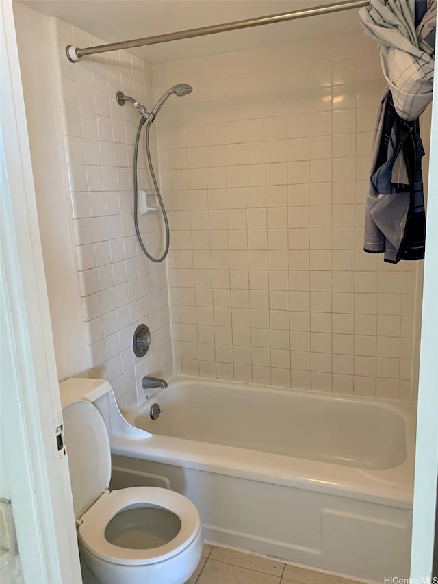 2240 Kuhio Ave Unit 2305, Honolulu, HI 96815 - bathroom featuring tub / shower combination, tile patterned flooring, and toilet