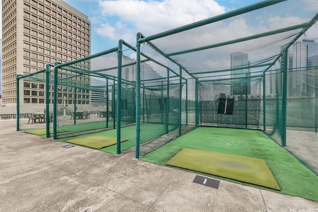 exterior space featuring fence
