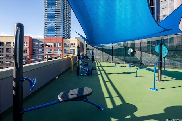 425 S St Unit 1401, Honolulu, HI 96813 - view of property's community featuring fence and a view of city