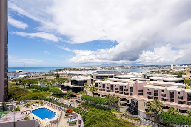 425 S St Unit 1401, Honolulu, HI 96813 - bird's eye view of a nearby body of water and a pool