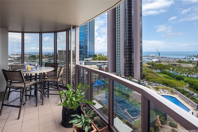 425 S St Unit 1401, Honolulu, HI 96813 - balcony with a water view