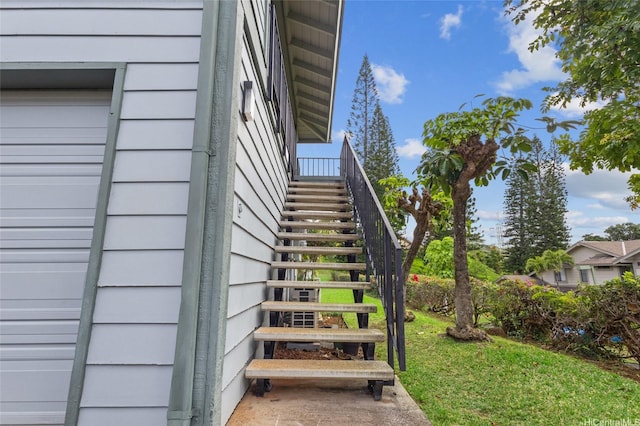 view of stairs