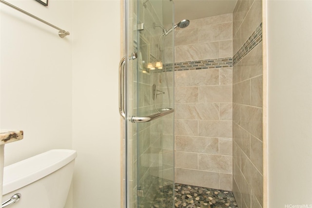 521 Hahaione St Unit 2-6J, Honolulu, HI 96825 - bathroom with a stall shower and toilet