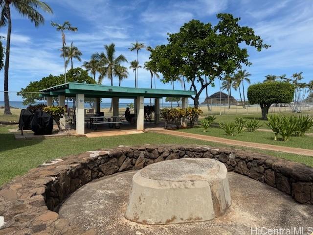 view of patio / terrace with a gazebo
