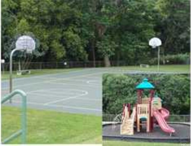 95-660 Wikao St Unit K206, Mililani, HI 96789 - view of sport court with fence, playground community, and community basketball court