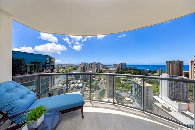 1837 Kalakaua Ave Unit 3304, Honolulu, HI 96815 - balcony featuring a city view and a water view