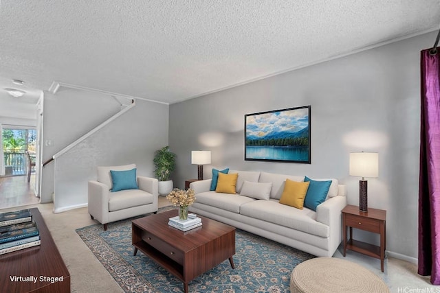 98-685 Kaonohi St Unit E, Aiea, HI 96701 - living room with a textured ceiling and baseboards