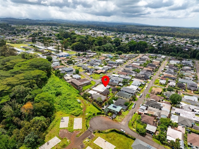 drone / aerial view with a residential view