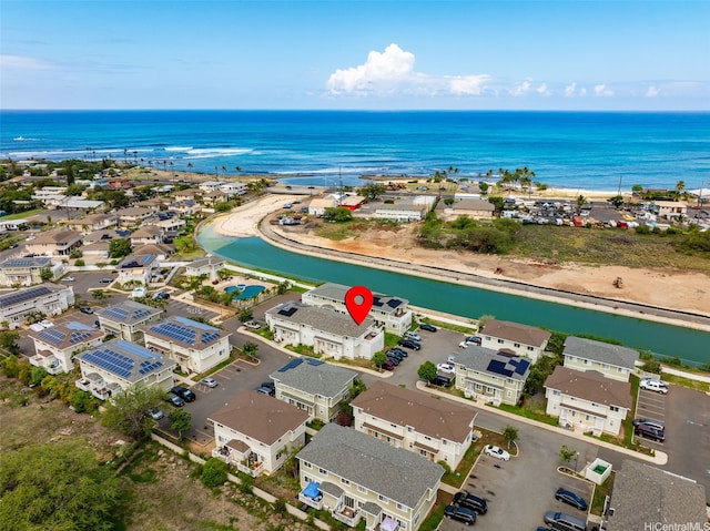 87-176 Maipalaoa Rd Unit D12, Waianae, HI 96792 - drone / aerial view with a water view and a residential view