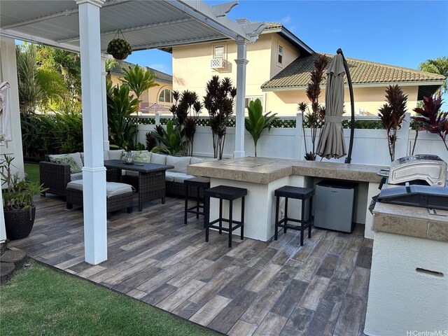 91-1005 Maulihiwa St, Kapolei, HI 96707 - view of patio with fence