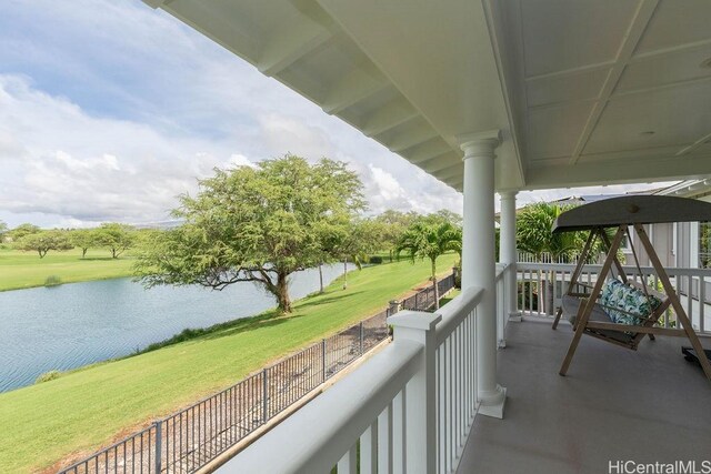 91-1068 Kaikohola St, Ewa Beach, HI 96706 - balcony featuring a water view