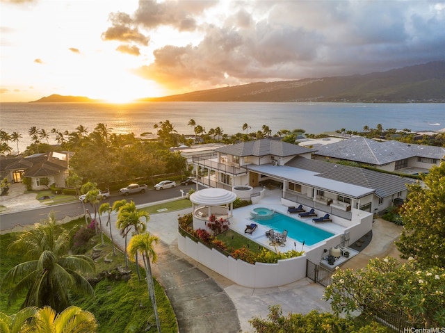75 Poipu Dr, Honolulu, HI 96825 - drone / aerial view with a water and mountain view