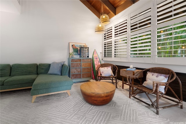 6129 Summer St Unit 6129D, Honolulu, HI 96821 - living area with wooden ceiling