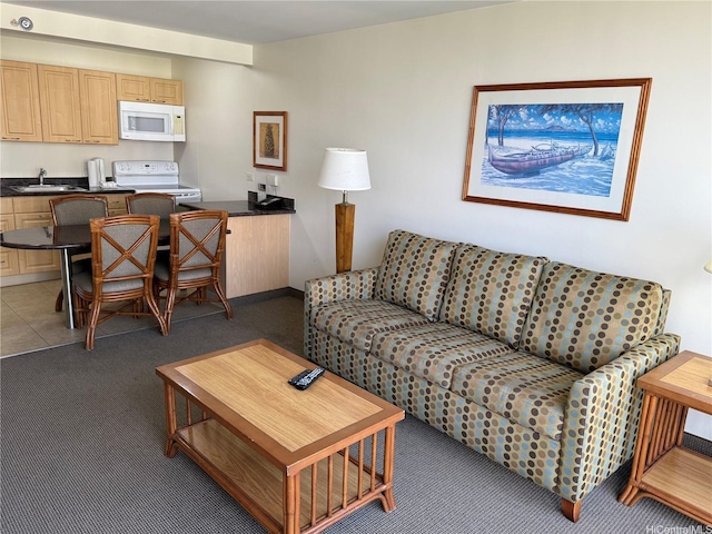 229 Paoakalani Ave Unit 1803, Honolulu, HI 96815 - living room with light carpet