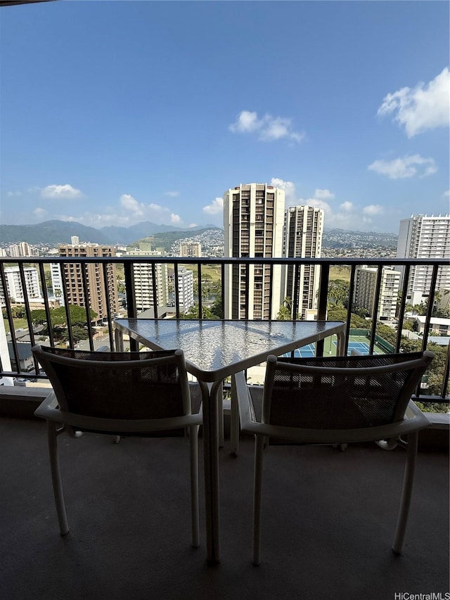 229 Paoakalani Ave Unit 1803, Honolulu, HI 96815 - balcony with a mountain view and a view of city