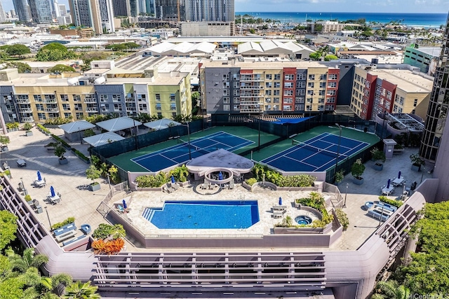 425 S St Unit 2004, Honolulu, HI 96813 - view of urban area with a pool area and a nearby body of water