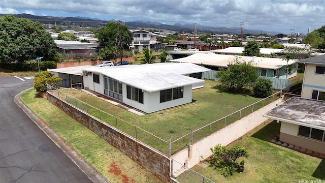 drone / aerial view