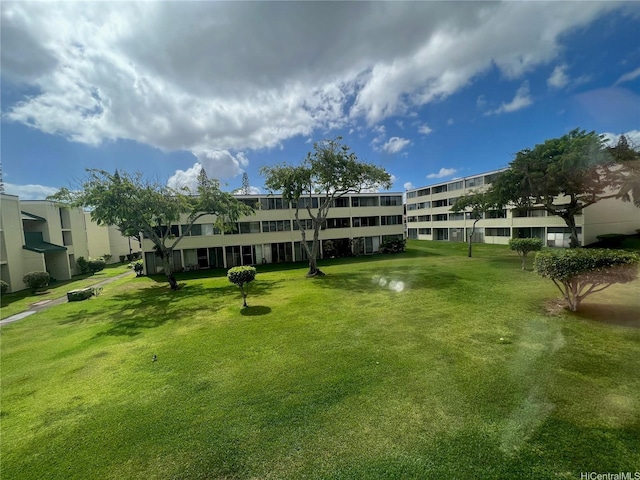 surrounding community featuring a lawn