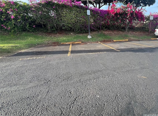 view of uncovered parking lot