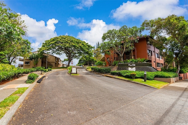 46-058 Aliikane Pl Unit 2123, Kaneohe, HI 96744 - view of asphalt street with a residential view, curbs, and sidewalks