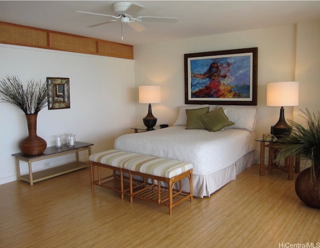 2877 Kalakaua Ave Unit 1105, Honolulu, HI 96815 - bedroom with light wood-type flooring