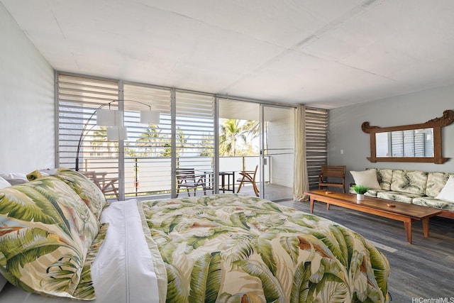 53-549 Kamehameha Hwy Unit 505, Hauula, HI 96717 - bedroom featuring access to exterior and expansive windows