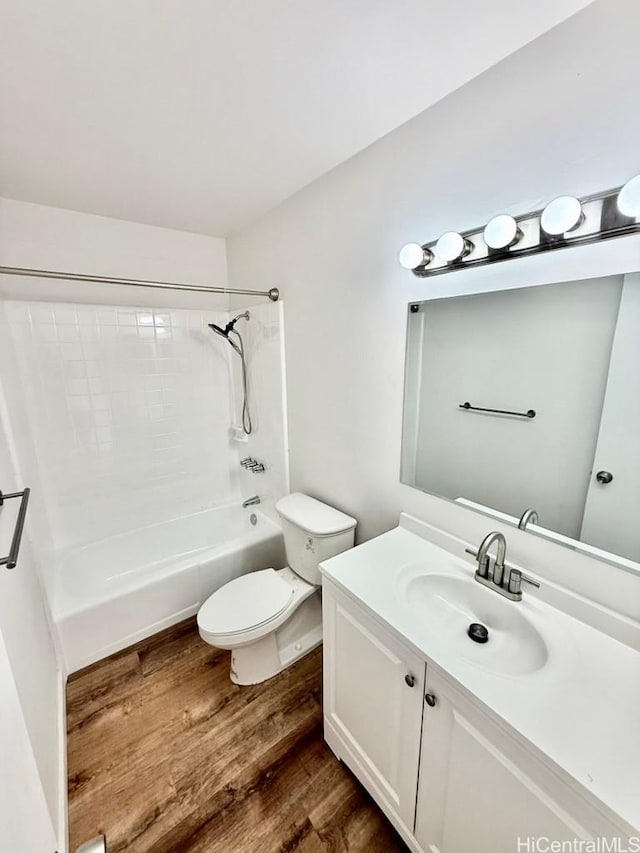 2122 Lime St Unit 604, Honolulu, HI 96826 - bathroom with wood finished floors, vanity, and shower / tub combination