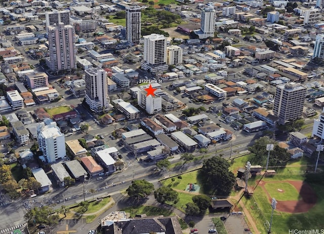 2122 Lime St Unit 604, Honolulu, HI 96826 - aerial view of property and surrounding area featuring nearby urban area