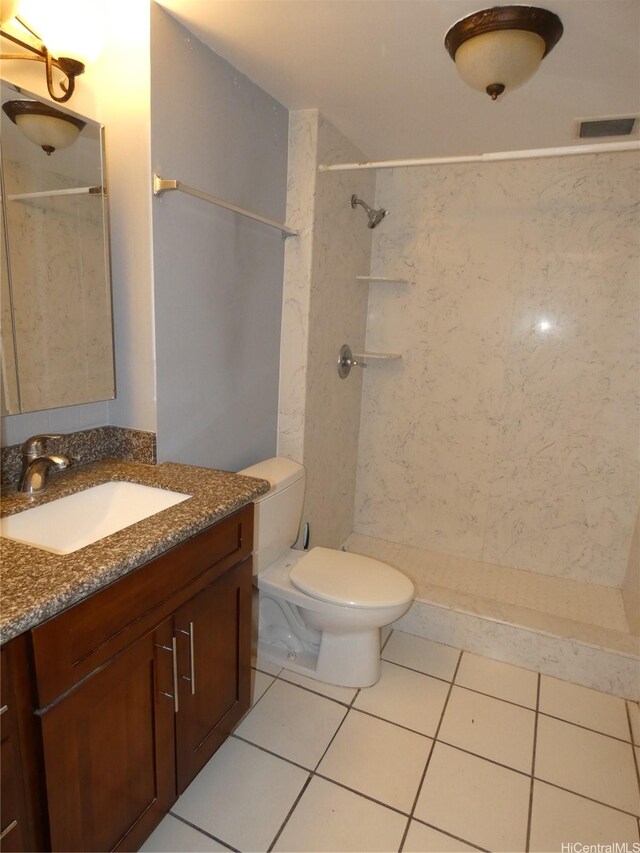 2410 Cleghorn St Unit 502, Honolulu, HI 96815 - full bath featuring vanity, tile patterned flooring, and a shower