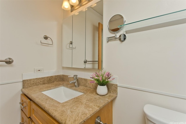 1920 Ala Moana Blvd Unit 2013, Honolulu, HI 96815 - bathroom featuring vanity and toilet