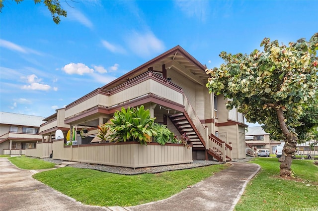 view of property with stairs