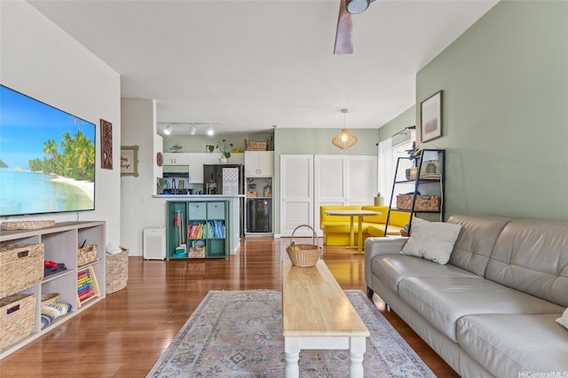 living room featuring wood finished floors