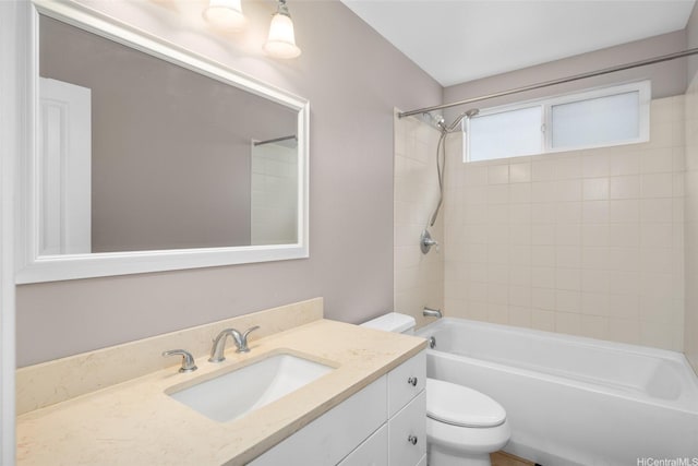 91-2141 Kaiwawalo St, Ewa Beach, HI 96706 - bathroom featuring toilet, vanity, and bathing tub / shower combination