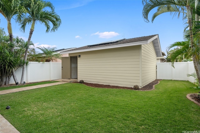 91-2141 Kaiwawalo St, Ewa Beach, HI 96706 - rear view of property featuring solar panels