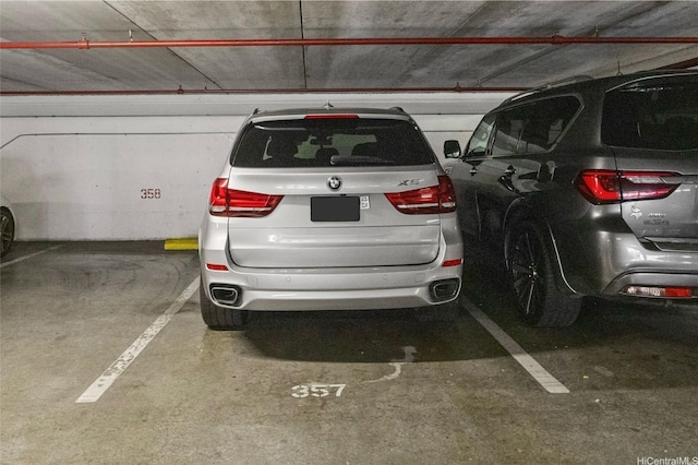view of parking deck